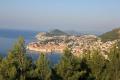prvi pogled na Dubrovnik iz ceste, ki vodi do mesta